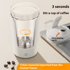 "BlendGo Pro — Electric Protein Shaker Bottle | USB Rechargeable"