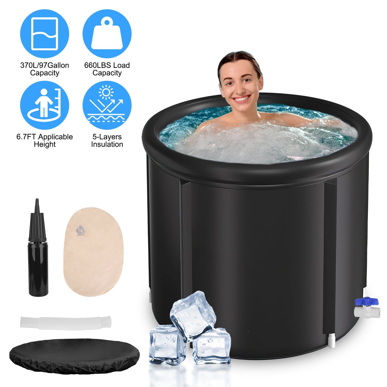 IcePlunge Pro — Portable Ice Bath Tub for Recovery