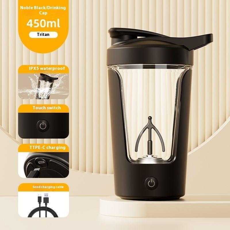 "BlendGo Pro — Electric Protein Shaker Bottle | USB Rechargeable"