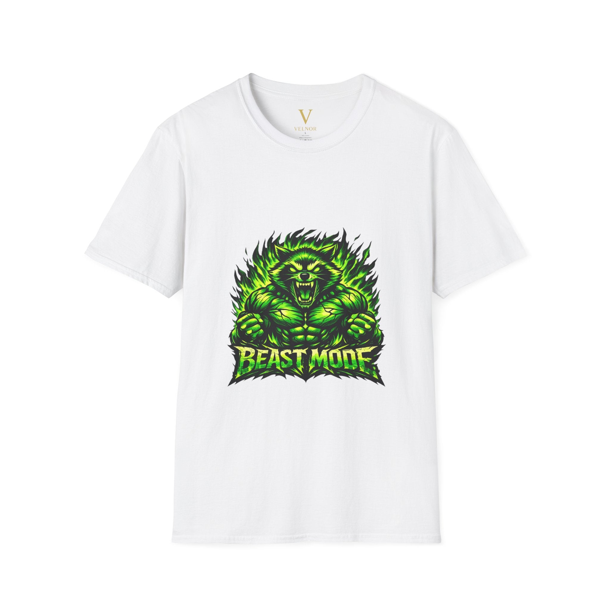 BEAST MODE GREEN MONSTER T-SHIRT — UNISEX NEON GYM MOTIVATION WORKOUT TEE