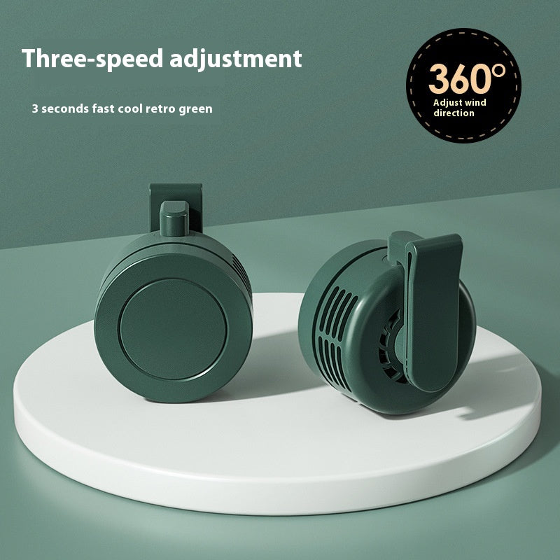 "CoolBreeze Mini Neck Fan — Portable USB Wearable Fan for Gym & Outdoor"