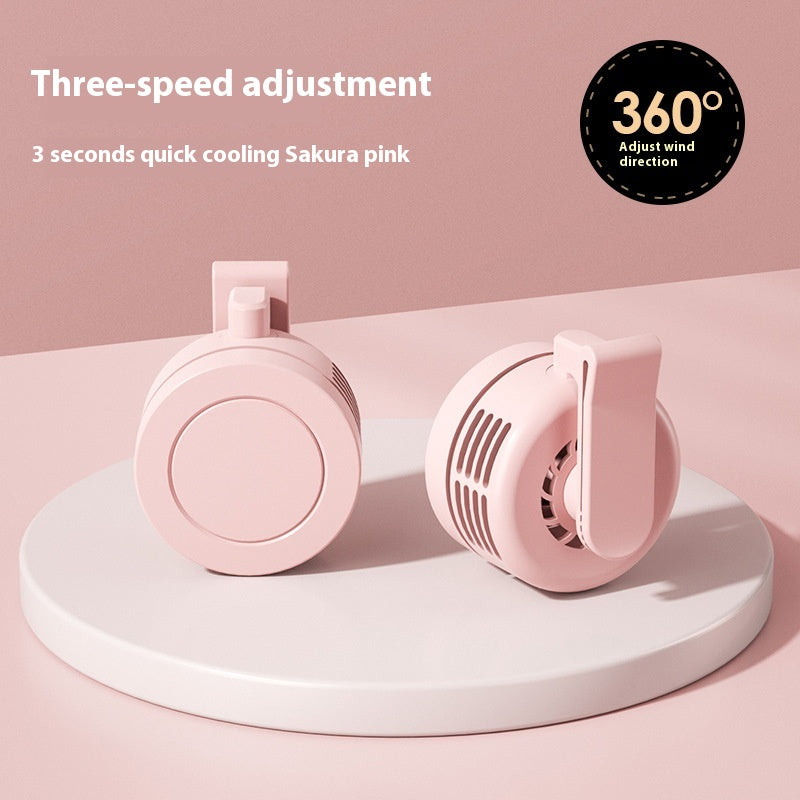 "CoolBreeze Mini Neck Fan — Portable USB Wearable Fan for Gym & Outdoor"