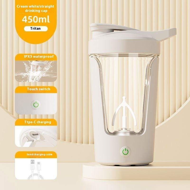 "BlendGo Pro — Electric Protein Shaker Bottle | USB Rechargeable"