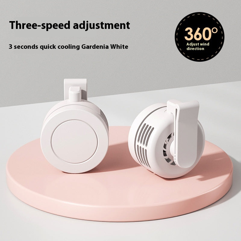 "CoolBreeze Mini Neck Fan — Portable USB Wearable Fan for Gym & Outdoor"